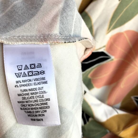 Rachel Zoe Colorful Floral Print Knit Dress with Supplice Neckline size M - Picture 8 of 10